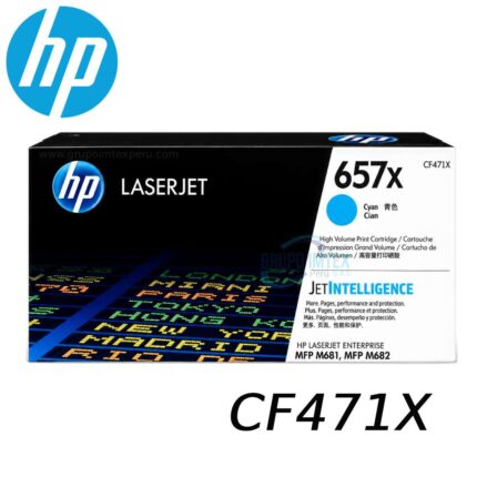 El Tóner HP 657X CF471X Cyan