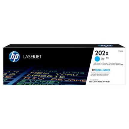 toner hp 202x cf501x cyan lj pro m254dw, m254dn, m281fdw