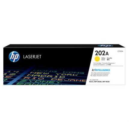 toner hp 202a cf502a yellow lj pro m254dw, m254dn, m281fdw