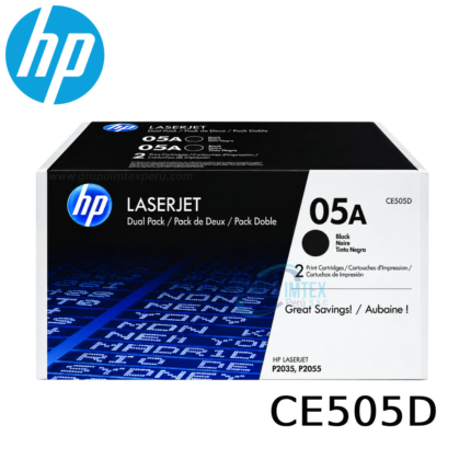 Tóner HP 05D CE505D Negro