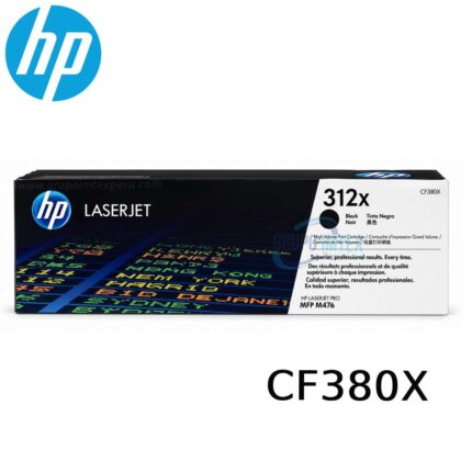 Tóner HP 312X CF380X Negro