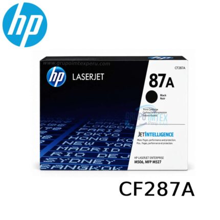 Tóner HP 87A CF287A Negro