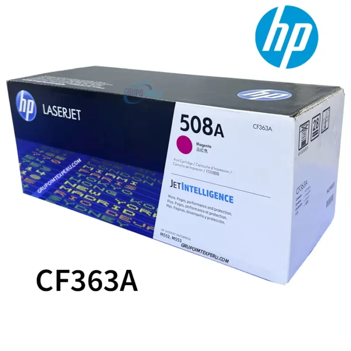 Toner Hp 508A Cf363A Mfp M553, M552 Magenta