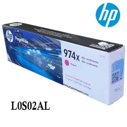 Tinta Hp 974Xl L0S02Al Magenta Pagewide Pro Series 352, 377, 452Dw, 477Dw, 552Dw, 577Dw