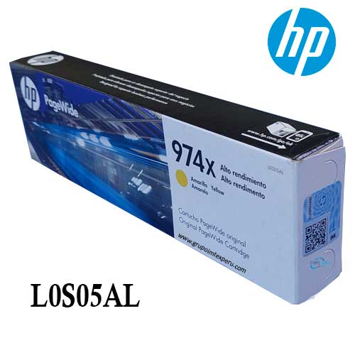 Tinta Hp 974Xl L0S05Al Yellow Pagewide Pro Series 352, 377, 452Dw, 477Dw, 552Dw, 577Dw