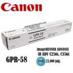toner canon gpr-58 negro imagerunner advance ir adv c256i, c356i