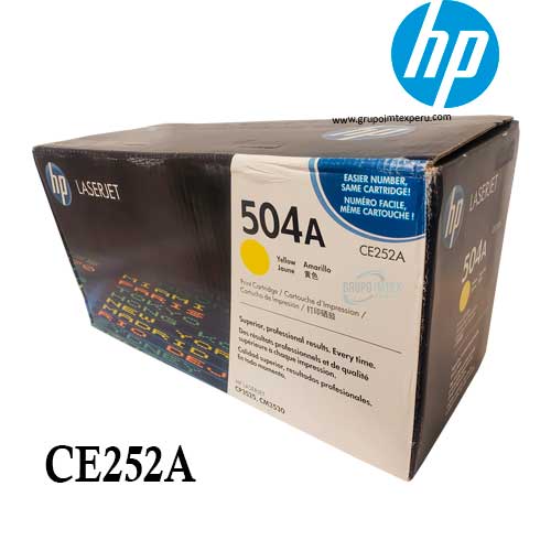 Toner Hp 504A Ce252A Laserjet Cm3530Fs, Cp3525Dn Yellow