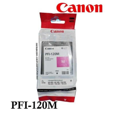 Tinta Canon Pfi-120M Magenta Imageprograf Tm-200, Tm-205, Tm-300, Tm-305, Gp-200, Gp-300