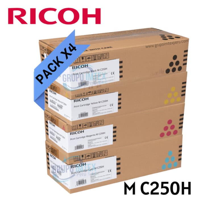 Pack Toner Ricoh M C250H  M C250Fw, P C301W, M C251Fw.