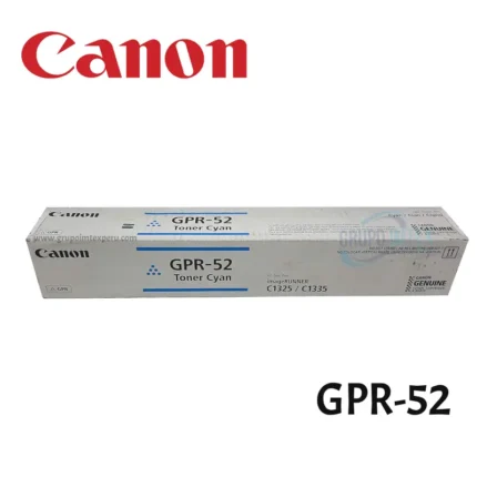 Toner Canon GPR-52 Cyan iR C1335iF, C1325iF,  Rendimiento 11,500 paginas