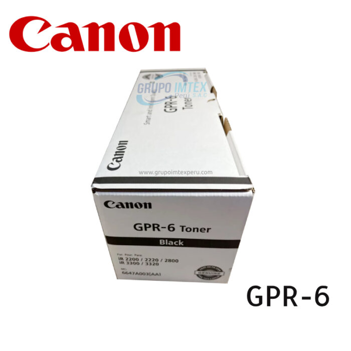 Toner Canon GPR-6 Negro iR2200 3300, 3300i, 3300E, 3300EN