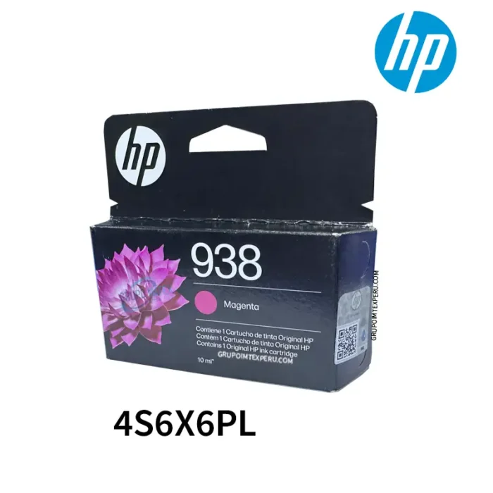 Tinta Hp 938 Magenta 4S6X6Pl Original Officejet Pro 9110, 9120, 9130, 9720, 9730