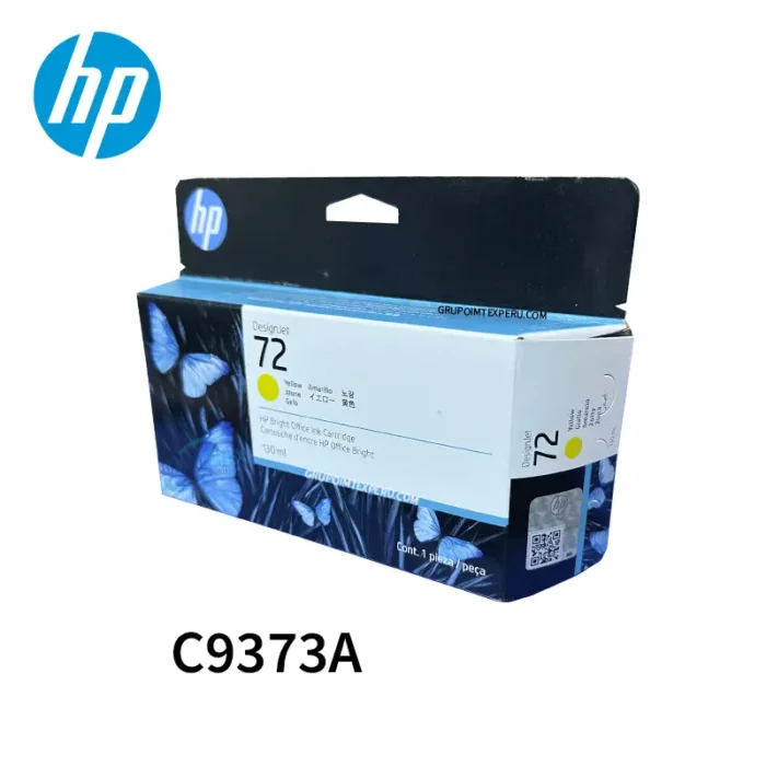 Tinta Hp 72 C9373A 130Ml Yellow Designjet T610, T620, T770, T1100, T1120, T1200, T1200 Hd, T2300 Emfp, T790, T795, T1300