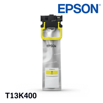 Bolsa de Tinta Epson T13K Amarillo Original (T13K400) para WorkForce Pro EM-C8100 y EM-C8101