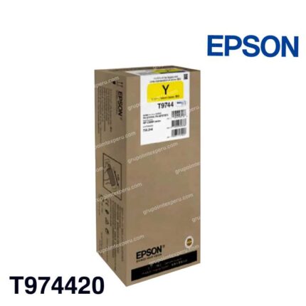 Bolsa de Tinta Epson T974 Amarillo Original (T974420) para WorkForce Pro WF-C869R