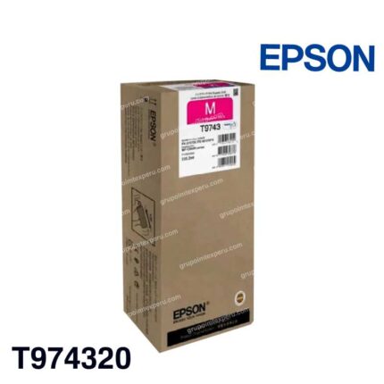 Bolsa de Tinta Epson T974 Magenta Original (T974320) para WorkForce Pro WF-C869R