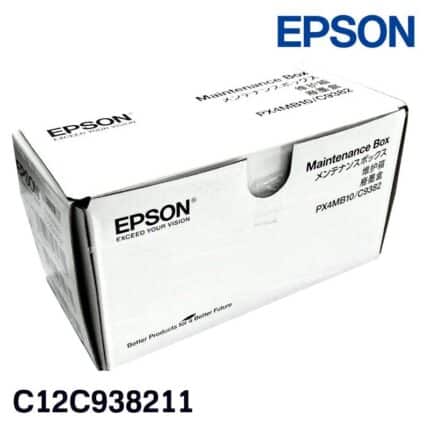 Caja de Mantenimiento Epson C9382 Original (C12C938211) para WorkForce Pro WF-C5310, WF-C5390, WF-C5810, WF-C5890, WF-M5399, WF-M5899 y EM-C800