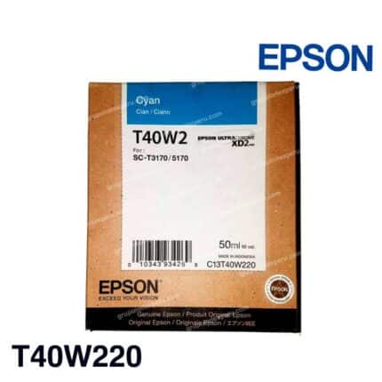 Cartucho Epson T40W Cian Original T40W220 50 ml para SureColor T3170 y T5170