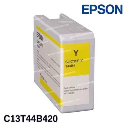 Cartucho de Tinta Epson SJIC35P Amarillo Original (C13T44B420) para ColorWorks C6000 y C6500