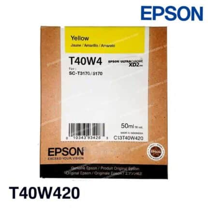 Cartucho de Tinta Epson T40W Amarillo Original (T40W420) de Alta Capacidad para SureColor T3170 y T5170