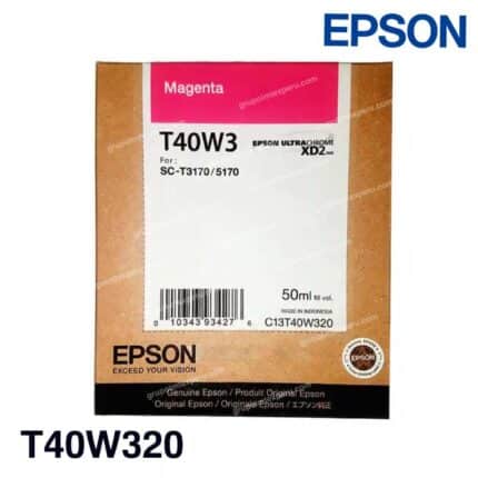 Cartucho de Tinta Epson T40W Magenta Original (T40W320) de Alta Capacidad para SureColor T3170 y T5170