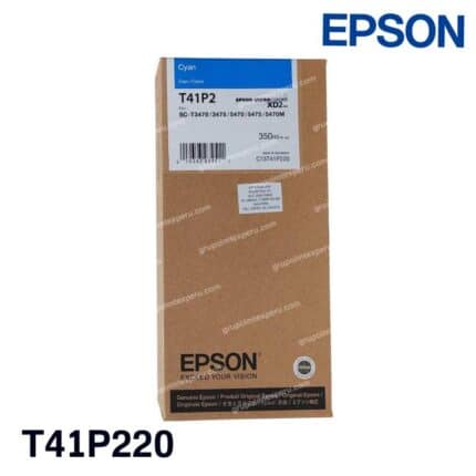 Cartucho de Tinta Epson T41P Cian Original (T41P220) de Alta Capacidad para SureColor T7770D y T7770DM