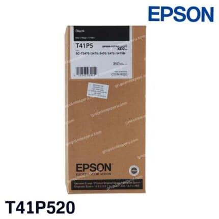 Cartucho de Tinta Epson T41P Negro Original (T41P520) de Alta Capacidad para SureColor T7770D y T7770DM