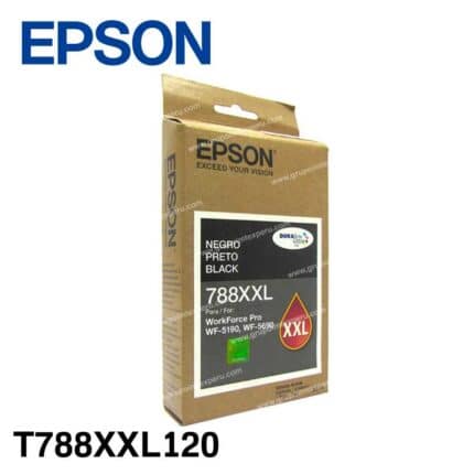 Cartucho de Tinta Epson T788XXL Negro Original (T788XXL120-AL) para WorkForce Pro WF-5190 y WF-5690
