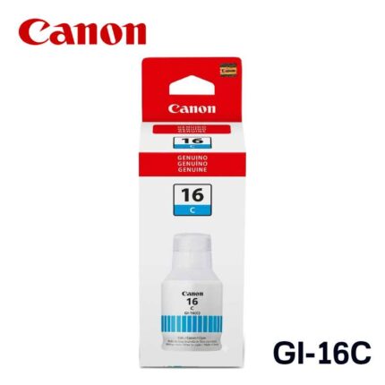 Tinta Canon GI-16C Cian para MAXIFY GX3010, GX4010, GX5010, GX6010, GX7010 y GX7110