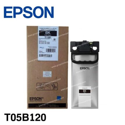Tinta Epson T05B Negro Original (T05B120) para WorkForce Pro WF-C878R y WF-C879R