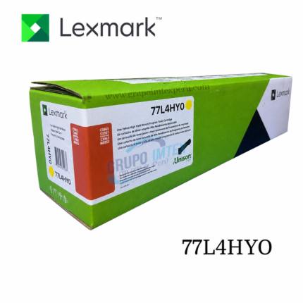 Toner Lexmark 77L4HY0 Amarillo  CX961, CX962, CX963, CS963 y MX953