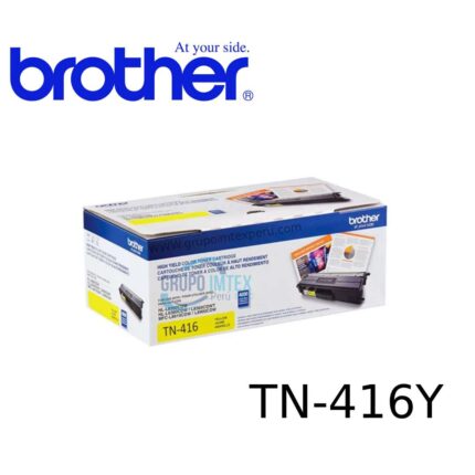 Marca: Brother Modelo: TN-416Y Color: Yellow / Amarillo Tipo: Tóner original Rendimiento: Hasta 6.500 páginas Tecnología: Láser color Condición: Nuevo y sellado Compatibilidad: Brother HL-L8260CDW / HL-L8360CDW / MFC-L8610CDW / MFC-L8900CDW